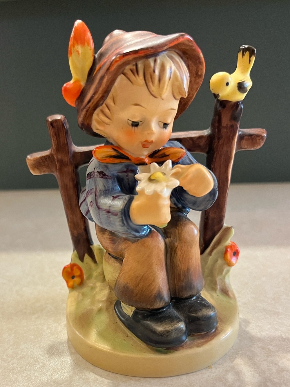 Goebel Hummel Figurine, "She Loves Me" Porcelain